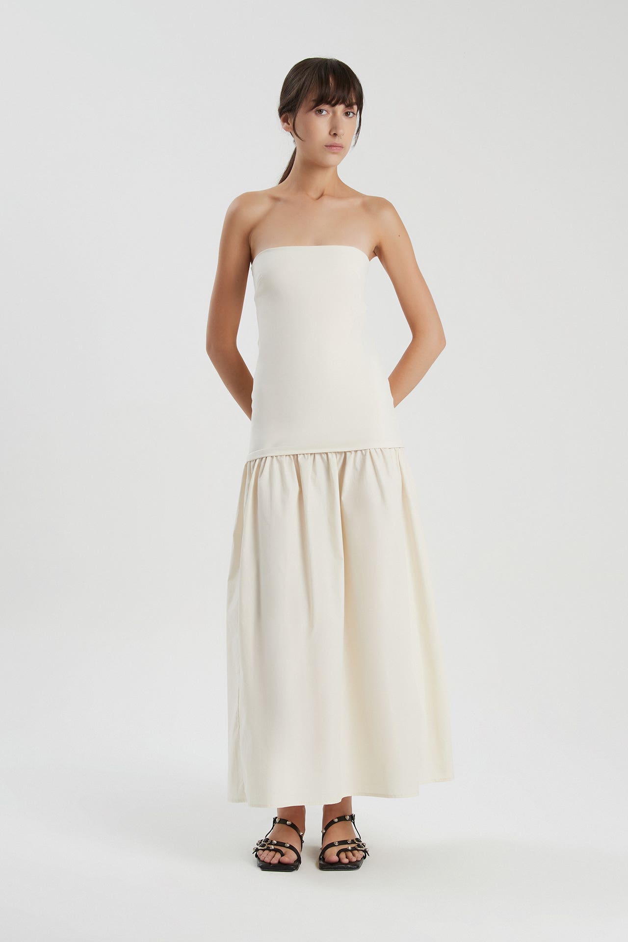 Vestido Colorado Off White